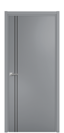 Дверь межкомнатная Slot 10-012 Цвет Гриджио Покрытие Эмаль  Наличник L 50 Цена 41525