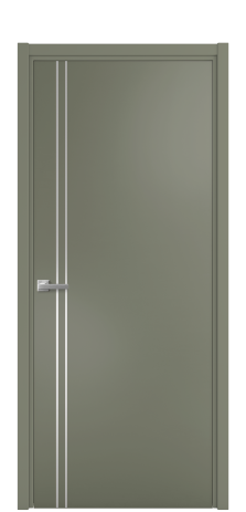 Дверь межкомнатная Slot 10-012 Цвет Зеленый Покрытие Эмаль  Наличник L 50 Цена 41525