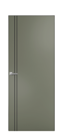 Дверь межкомнатная Slot 10-012 Цвет Зеленый Покрытие Эмаль  Наличник Скрытый короб хром Цена 58660