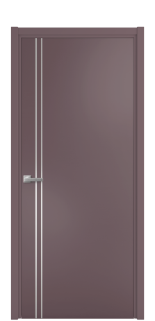 Дверь межкомнатная Slot 10-012 Цвет Лиловый Покрытие Эмаль  Наличник L 50 Цена 41525