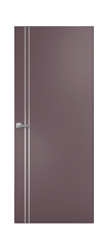 Дверь межкомнатная Slot 10-012 Цвет Лиловый Покрытие Эмаль  Наличник Скрытый короб хром Цена 58660