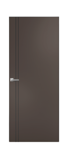 Дверь межкомнатная Slot 10-012 Цвет Коричневый Покрытие Эмаль  Наличник Скрытый короб хром Цена 58660