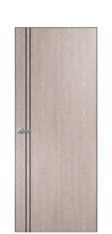 Дверь межкомнатная Slot 10-012 Цвет Дуб Имбирь Покрытие Шпон натуральный  Наличник Скрытый короб хром Цена 62960