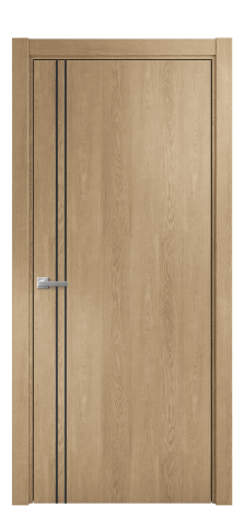 Дверь межкомнатная Slot 10-012 Цвет Дуб Светлый Покрытие Шпон натуральный  Наличник L 75 Цена 48000