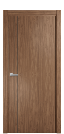 Дверь межкомнатная Slot 10-012 Цвет Американский Орех Покрытие Шпон натуральный  Наличник L 75 Цена 51900