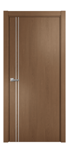 Дверь межкомнатная Slot 10-012 Цвет Дуб Темный Покрытие Шпон натуральный  Наличник L 75 Цена 48000