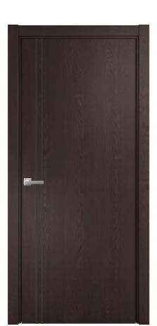 Дверь межкомнатная Slot 10-012 Цвет Мореный Дуб Покрытие Шпон натуральный  Наличник L 75 Цена 48000