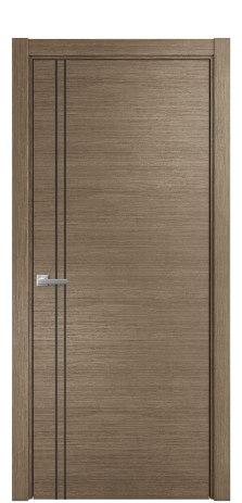 Дверь межкомнатная Slot 10-012 Цвет Дуб Кофе Покрытие Шпон масло  Наличник L 75 Цена 49925