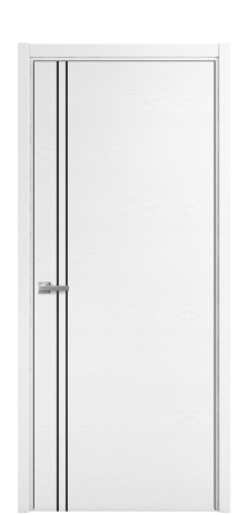 Дверь межкомнатная Slot 10-012 Цвет Ясень Белый Покрытие Шпон крашеный  Наличник L 50 Цена 44875