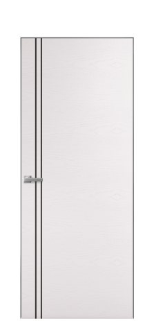 Дверь межкомнатная Slot 10-012 Цвет Ясень Крем Покрытие Шпон крашеный  Наличник Скрытый короб хром Цена 61110