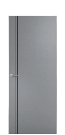 Дверь межкомнатная Slot 10-012 Цвет Ясень Гриджио Покрытие Шпон крашеный  Наличник Скрытый короб хром Цена 61110