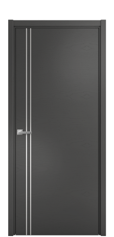 Дверь межкомнатная Slot 10-012 Цвет Ясень Антрацит Покрытие Шпон крашеный  Наличник L 50 Цена 44875