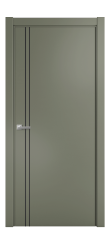 Дверь межкомнатная Slot 10-012 Цвет Зеленый Покрытие Эмаль  Наличник L 75 Цена 39408