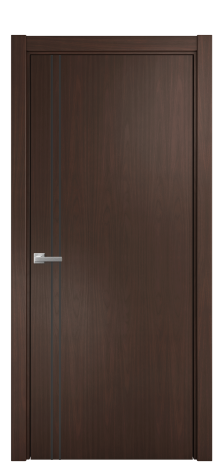 Дверь межкомнатная Слот 10-012 Цвет Каштановый Орех Покрытие Шпон натуральный  Наличник L 75 Цена 51900