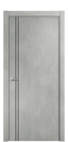 Дверь межкомнатная Slot 10-012 Цвет Бетон серый Покрытие ПВХ ORIGINAL Наличник L 75 Цена 31200