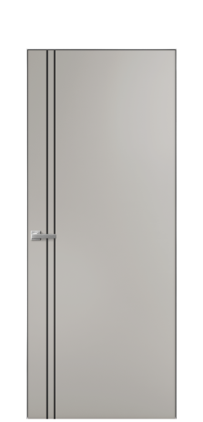 Дверь межкомнатная Slot 10-012 Цвет Серый Шелк Покрытие Эмаль  Наличник Скрытый короб хром Цена 41500