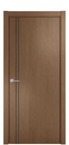 Дверь межкомнатная Slot 10-012 Цвет Дуб Темный Покрытие Шпон натуральный  Наличник L 75 Цена 47350