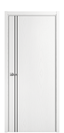 Дверь межкомнатная Слот 10-012 Цвет Ясень Белый Покрытие Шпон крашеный  Наличник L 50 Цена 44475
