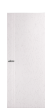 Дверь межкомнатная Slot 10-012 Цвет Ясень Крем Покрытие Шпон крашеный  Наличник Скрытый короб хром Цена 43550