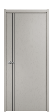 Дверь межкомнатная Slot 10-012 Цвет Ясень Серый Шелк Покрытие Шпон крашеный  Наличник L 50 Цена 44475