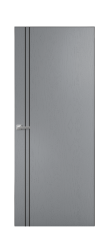 Дверь межкомнатная Slot 10-012 Цвет Ясень Гриджио Покрытие Шпон крашеный  Наличник Скрытый короб хром Цена 43550