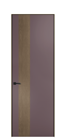 Дверь межкомнатная Дуэт 14 Цвет Лиловый Покрытие ЭМАЛИ Эмаль Наличник Скрытый короб золото Цена 56877