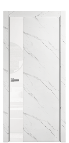 Дверь межкомнатная Vetro 19 Цвет Monte white soft Покрытие ПВХ ORIGINAL Наличник L 75 Цена 33550