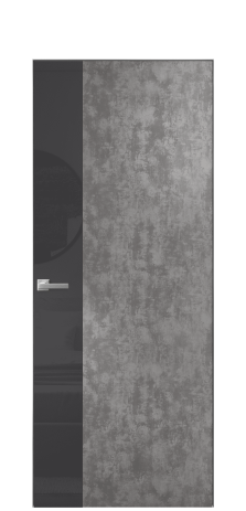 Дверь межкомнатная Vetro 19 Цвет Ice cacao Покрытие ПВХ ORIGINAL Наличник Скрытый короб хром Цена 42760