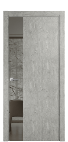 Дверь межкомнатная Vetro 19 Цвет Скол камня грей Покрытие ПВХ ORIGINAL Наличник L 75 Цена 34300