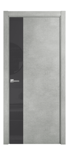 Дверь межкомнатная Vetro 19 Цвет Бетон серый Покрытие ПВХ ORIGINAL Наличник L 75 Цена 34300