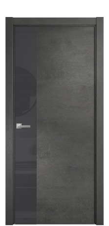 Дверь межкомнатная Vetro 19 Цвет Камень темный Покрытие ПВХ ORIGINAL Наличник L 75 Цена 34300