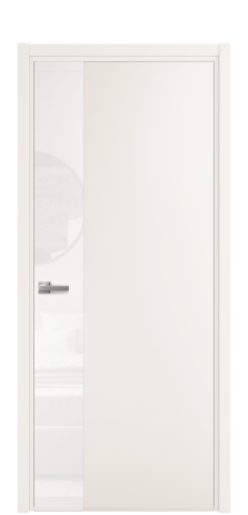 Дверь межкомнатная Vetro 19 Цвет Молочный Покрытие Эмаль  Наличник L 50 Цена 44675