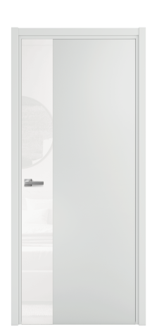 Дверь межкомнатная Vetro 19 Цвет Облачный Покрытие Эмаль  Наличник L 50 Цена 44675