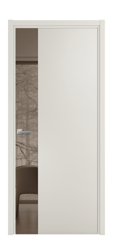 Дверь межкомнатная Vetro 19 Цвет Дымчатый Покрытие Эмаль  Наличник L 50 Цена 45425