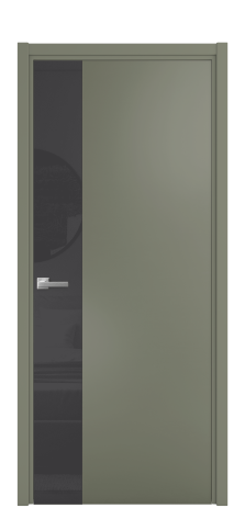 Дверь межкомнатная Vetro 19 Цвет Зеленый Покрытие Эмаль  Наличник L 50 Цена 45425