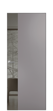 Дверь межкомнатная Vetro 19 Цвет Ирис Покрытие Эмаль  Наличник Скрытый короб хром Цена 62560