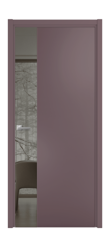 Дверь межкомнатная Vetro 19 Цвет Лиловый Покрытие Эмаль  Наличник L 50 Цена 45425