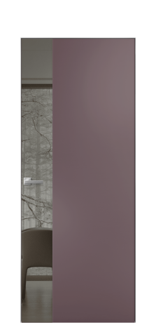 Дверь межкомнатная Vetro 19 Цвет Лиловый Покрытие Эмаль  Наличник Скрытый короб хром Цена 62560