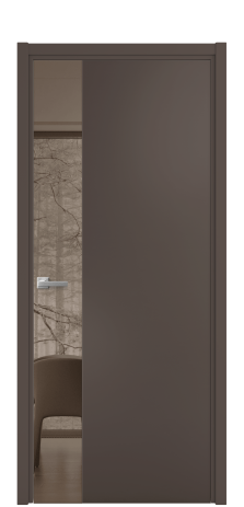 Дверь межкомнатная Vetro 19 Цвет Коричневый Покрытие Эмаль  Наличник L 50 Цена 45425