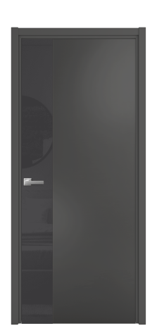 Дверь межкомнатная Vetro 19 Цвет Антрацит Покрытие Эмаль  Наличник L 50 Цена 45425