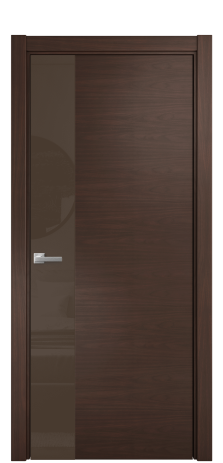 Дверь межкомнатная Vetro 19 Цвет Каштановый Орех Покрытие Шпон натуральный  Наличник L 75 Цена 55050