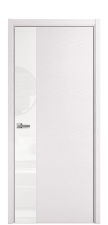 Дверь межкомнатная Vetro 19 Цвет Ясень Крем Покрытие Шпон крашеный  Наличник L 50 Цена 48025