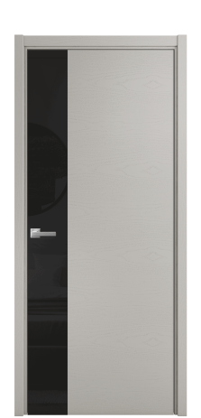 Дверь межкомнатная Vetro 19 Цвет Ясень Серый Шелк Покрытие Шпон крашеный  Наличник L 50 Цена 48025