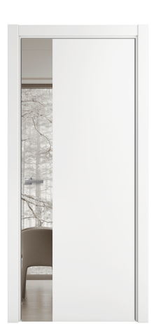 Дверь межкомнатная Ветро 19 Цвет Белый Покрытие Эмаль  Наличник L 75 Цена 50625