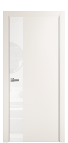 Дверь межкомнатная Ветро 19 Цвет Молочный Покрытие Эмаль  Наличник L 75 Цена 49875