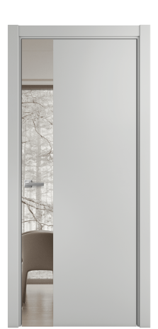 Дверь межкомнатная Ветро 19 Цвет Телегрей Покрытие Эмаль  Наличник L 75 Цена 50625