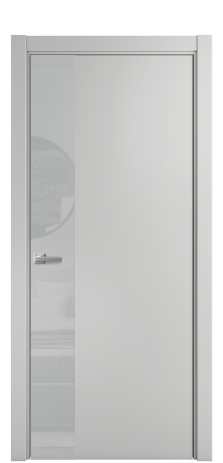 Дверь межкомнатная Ветро 19 Цвет Телегрей Покрытие Эмаль  Наличник L 75 Цена 50625