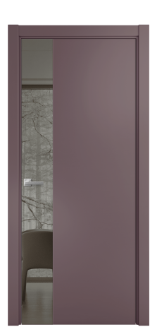 Дверь межкомнатная Ветро 19 Цвет Лиловый Покрытие Эмаль  Наличник L 75 Цена 52338