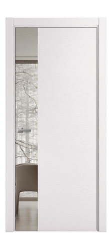 Дверь межкомнатная Ветро 19 Цвет Ясень Крем Покрытие Шпон крашеный  Наличник L 75 Цена 53825