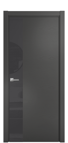 Дверь межкомнатная Ветро 19 Цвет Ясень Антрацит Покрытие Шпон крашеный  Наличник L 75 Цена 53825